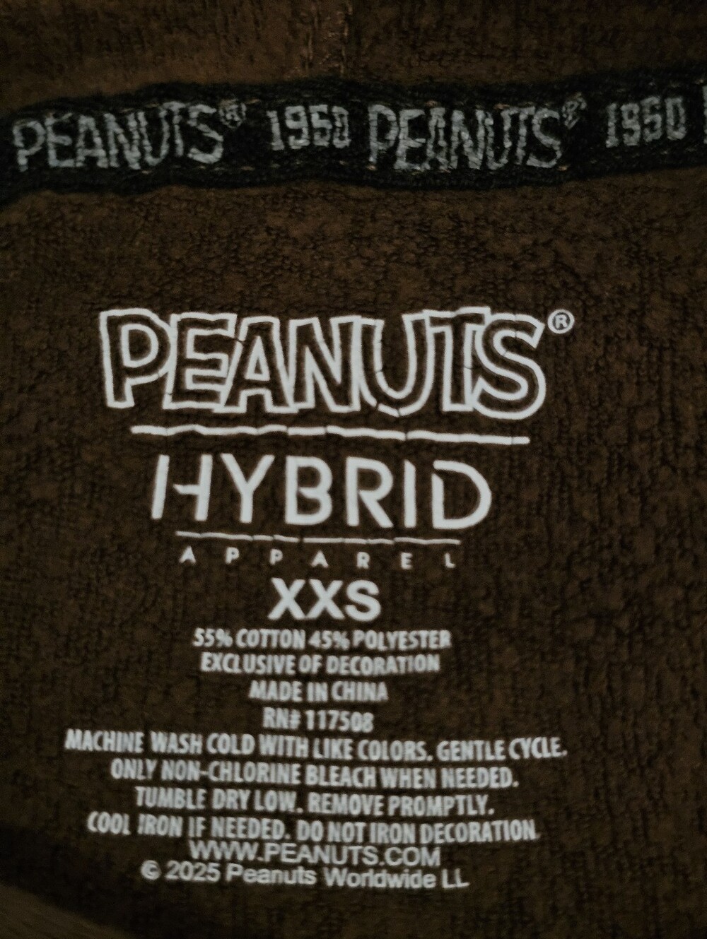 Peanuts Snoopy Pumpkin Brown Hoodie Sweatshirt XXS Halloween Fall Graphic - Picture 8 of 11